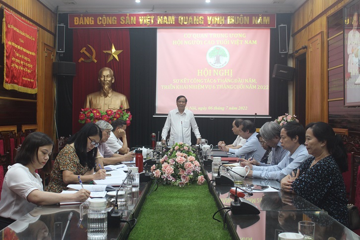 Trung ương Hội NCT Việt Nam: Tổ chức Hội nghị sơ kết công tác 6 tháng đầu năm, triển khai nhiệm vụ 6 tháng cuối năm 2022